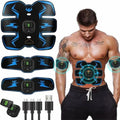 Abdominal Muscle Stimulator USB-Rechargeable EMS 10 Intensity Levels