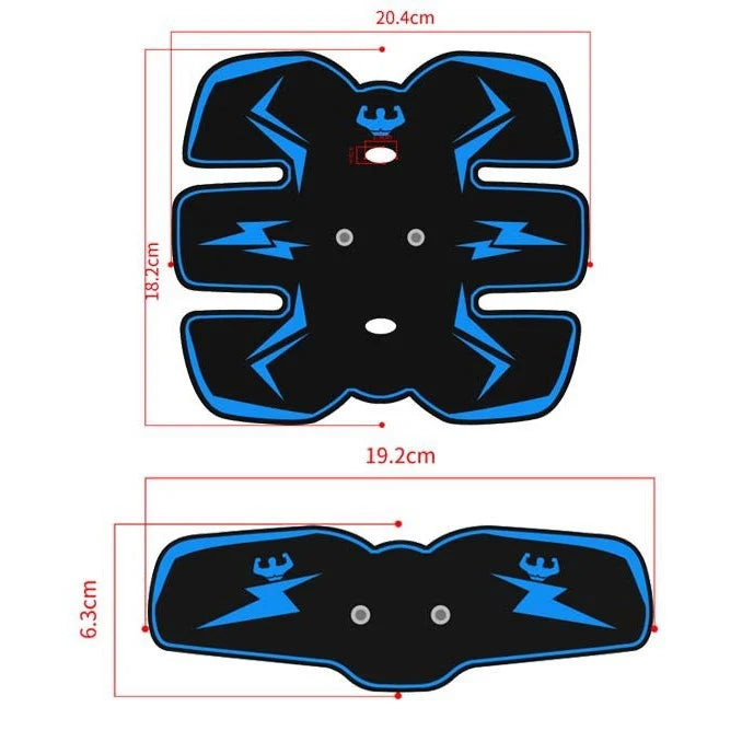 Abdominal Muscle Stimulator USB-Rechargeable EMS 10 Intensity Levels