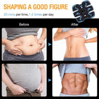 Abdominal Muscle Stimulator USB-Rechargeable EMS 10 Intensity Levels