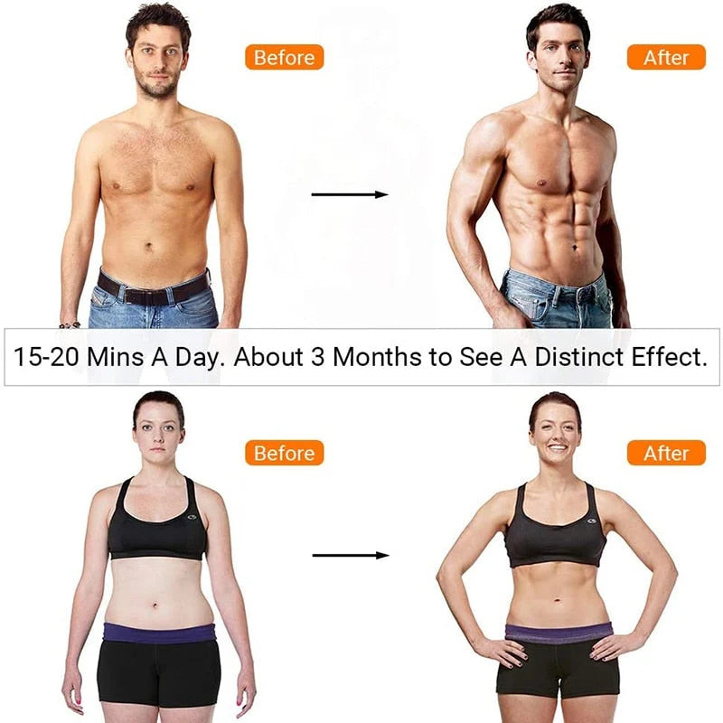 Abdominal Muscle Stimulator USB-Rechargeable EMS 10 Intensity Levels