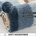 Absorbent Soft Flocked Non-Slip Bath Mat (20 x 31 in)