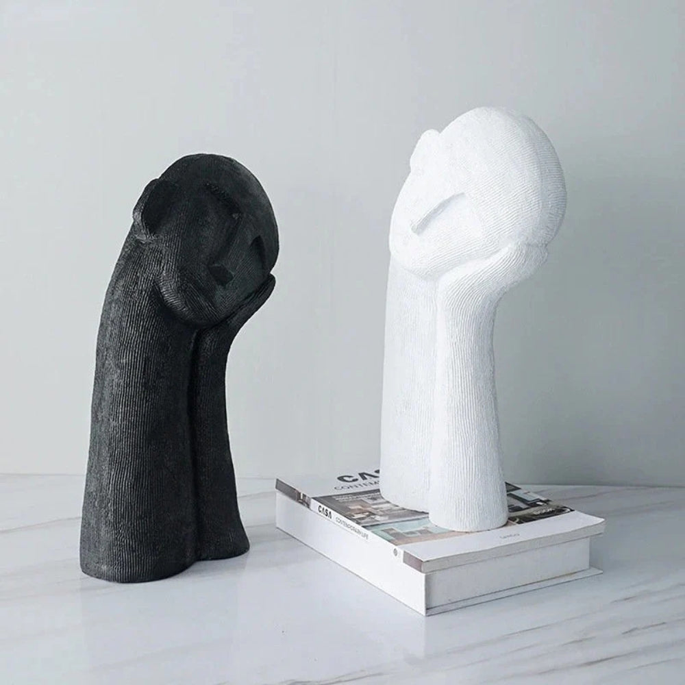 Abstract Asymmetrical Resin Figurine