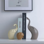 Abstract Hollow Geometric Resin Elephant Sculpture