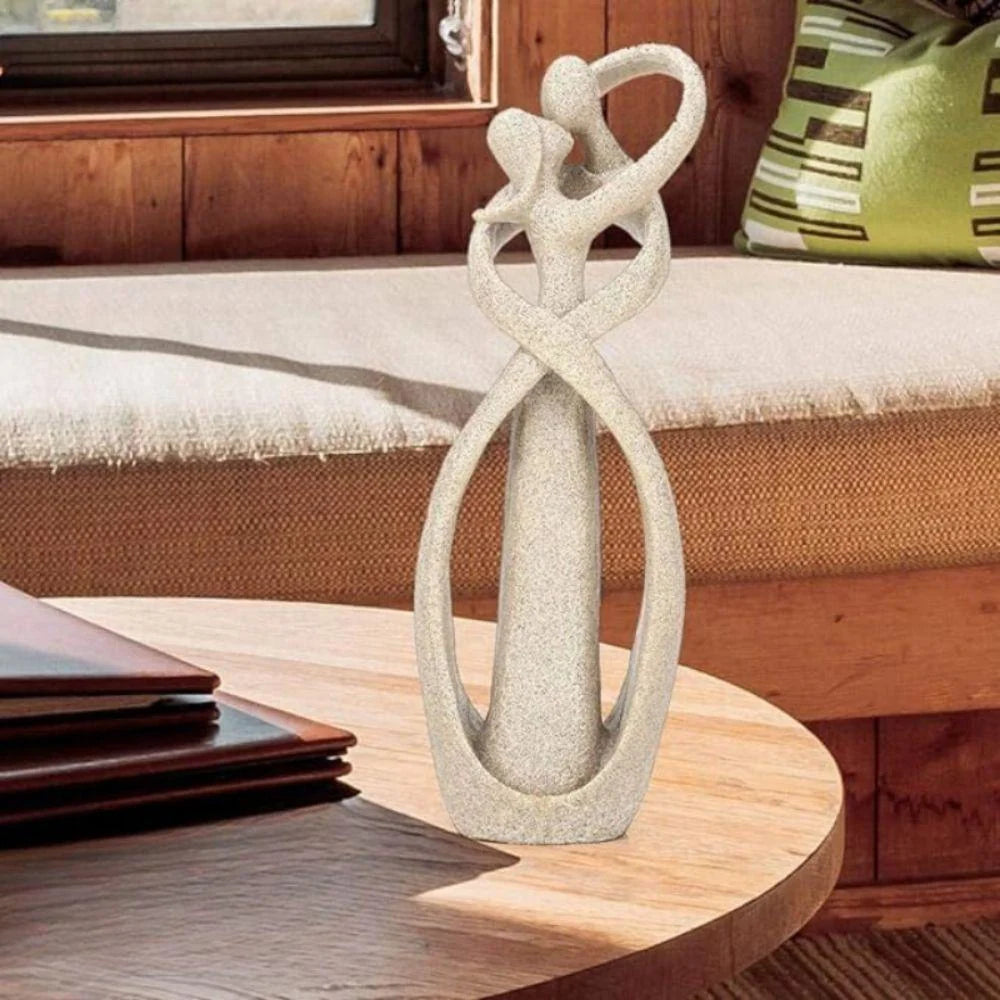 Abstract Sculpture Eternal Embrace Decorative Accent
