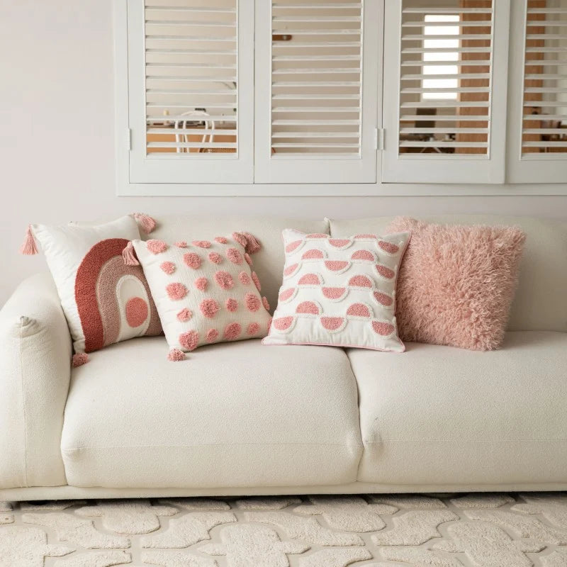Accent Pillow Curly Faux Sheepskin 17.72 Inch Square
