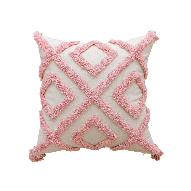 Accent Pillow Curly Faux Sheepskin 17.72 Inch Square