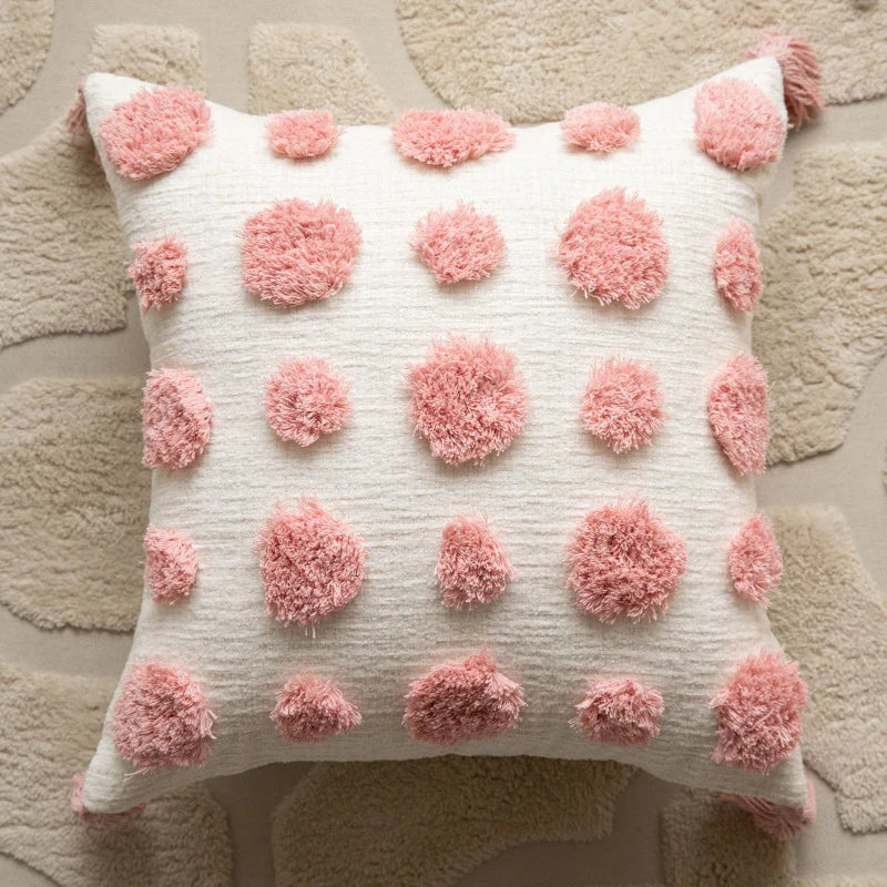 Accent Pillow Curly Faux Sheepskin 17.72 Inch Square