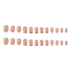 Acrylic French Tip Nails Glossy Jelly Ready To Apply
