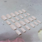 Acrylic Nail Art Kit Floral French Tips & Guide