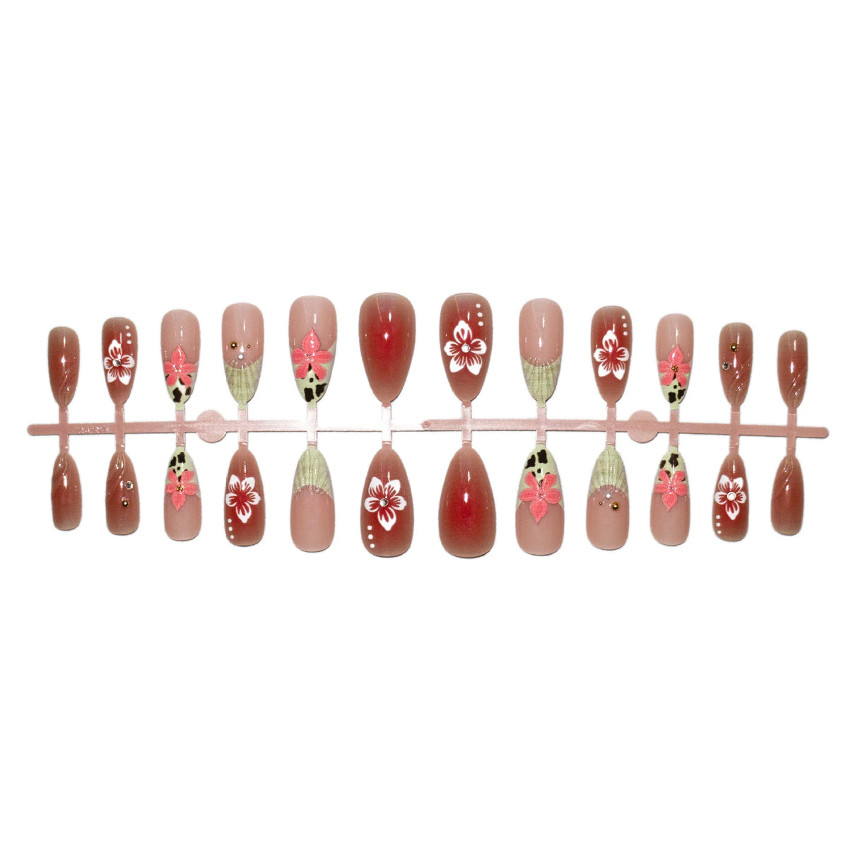 Acrylic Nail Art Set Floral Designs Easy Application