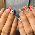 Acrylic Nail Art Set Floral Designs & Long-Lasting Finish
