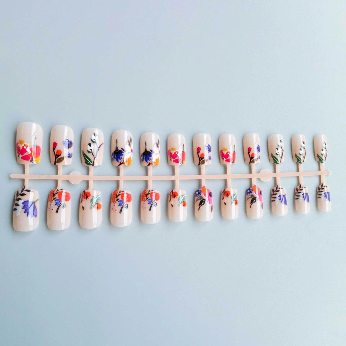 Acrylic Nail Art Set Floral Designs & Long-Lasting Finish