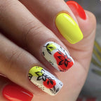 Acrylic Nail Art Set Floral Designs Non-Toxic & Long-Lasting