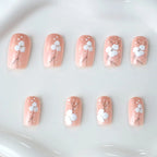 Acrylic Nail Enhancements Cherry Blossom Gelatin & Rolled Strips