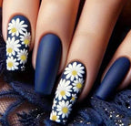 Acrylic Nail Enhancements Durable Floral Pre-Decorated