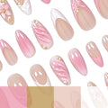 Acrylic Nail Enhancements Floral Design 24-Piece