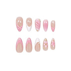 Acrylic Nail Enhancements Floral Design 24-Piece