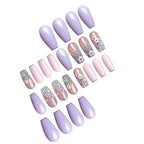 Acrylic Nail Enhancements Floral Design & Easy Application