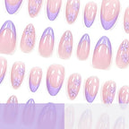 Acrylic Nail Enhancements Floral Design Easy Application 30 Piece