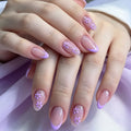Acrylic Nail Enhancements Floral Design Easy Application 30 Piece