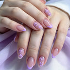 Acrylic Nail Enhancements Floral Design Easy Application 30 Piece