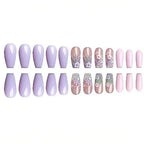 Acrylic Nail Enhancements Floral Design & Easy Application