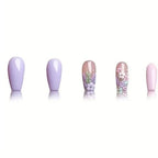 Acrylic Nail Enhancements Floral Design & Easy Application