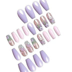 Acrylic Nail Enhancements Floral Design & Easy Application
