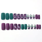 Acrylic Nail Enhancements Floral Design Long-Lasting
