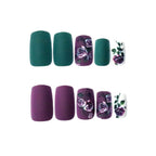 Acrylic Nail Enhancements Floral Design Long-Lasting