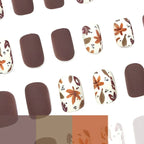 Acrylic Nail Enhancements Floral Design Set of 24