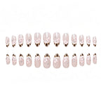 Acrylic Nail Enhancements Floral Design Set of 24
