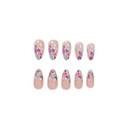 Acrylic Nail Enhancements Floral Design Set of 24