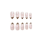 Acrylic Nail Enhancements Floral Design Set of 24