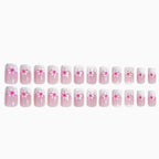 Acrylic Nail Enhancements Floral Pattern Durable Glossy Finish