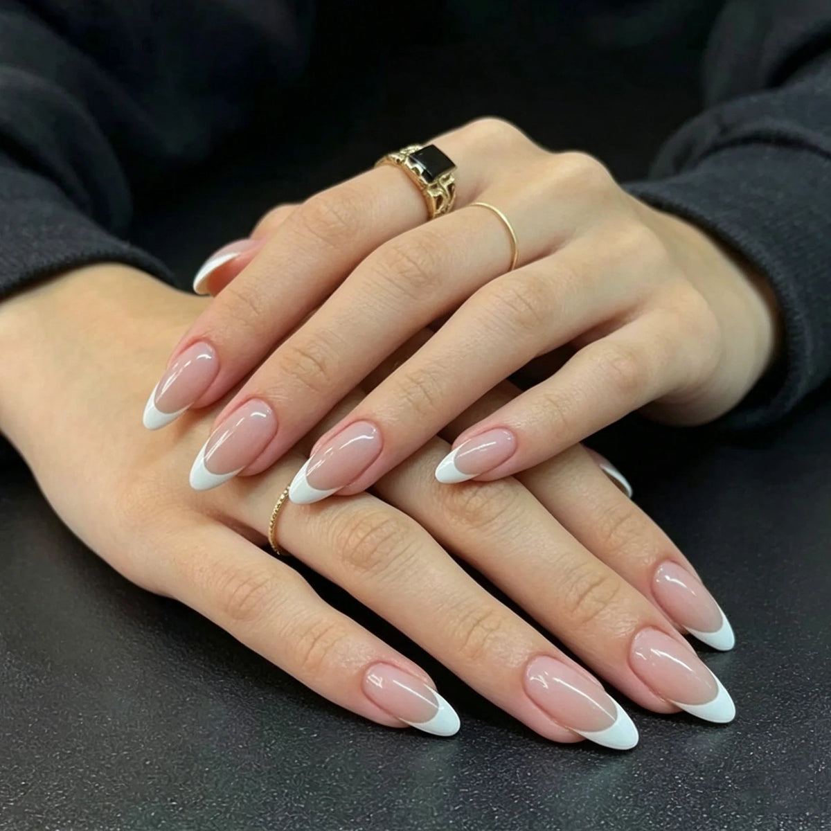 Acrylic Nail Enhancements French Tip Lightweight & Durable