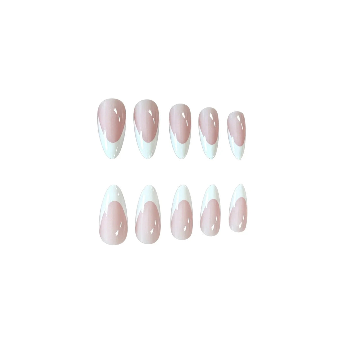Acrylic Nail Enhancements French Tip Lightweight & Durable