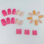 Acrylic Nail Enhancements Intricate Floral Durable & Easy Application