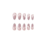 Acrylic Nail Enhancements Intricate Floral Set of 24