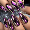 Acrylic Nail Enhancements Mirror Finish Long-Lasting Wear