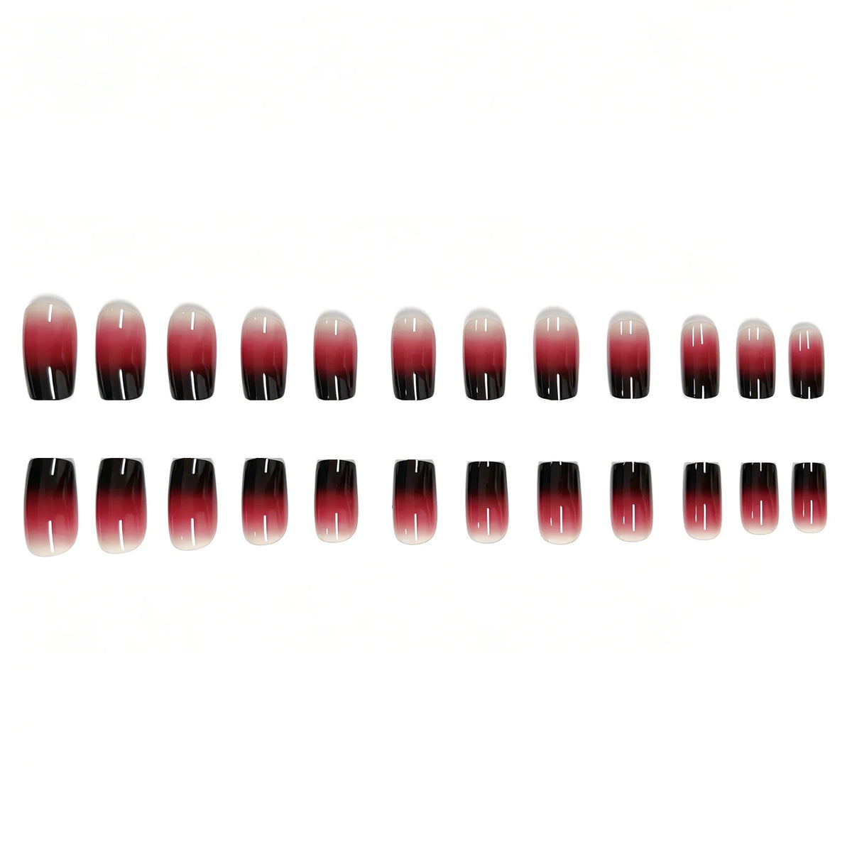 Acrylic Nail Enhancements Ombre Gradient Custom Fit