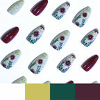 Acrylic Nail Enhancements Salon-Quality Floral Design