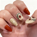 Acrylic Nail Enhancements Salon-Quality Floral Design