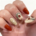 Acrylic Nail Enhancements Salon-Quality Floral Design