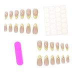 Acrylic Nail Enhancements Starfish Dark Blue Set of 24