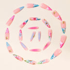 Acrylic Nail Extensions 3D Floral Lightweight & Durable
