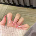 Acrylic Nail Extensions Durable Checkered Flexible Fit