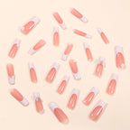 Acrylic Nail Extensions Floral Accent Secure Fit