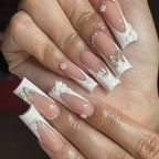 Acrylic Nail Extensions Floral Accent Secure Fit
