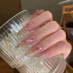 Acrylic Nail Extensions Floral Accents Easy Application Comfortable Fit